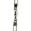 ARCA DRAAINAGEL BARREL SWIVEL WITH DOUBLE SAFETY SNAP - BLACK NICKEL -Fishing Gear Verkoop arca draainagel barrel swivel with double safety snap black nickel