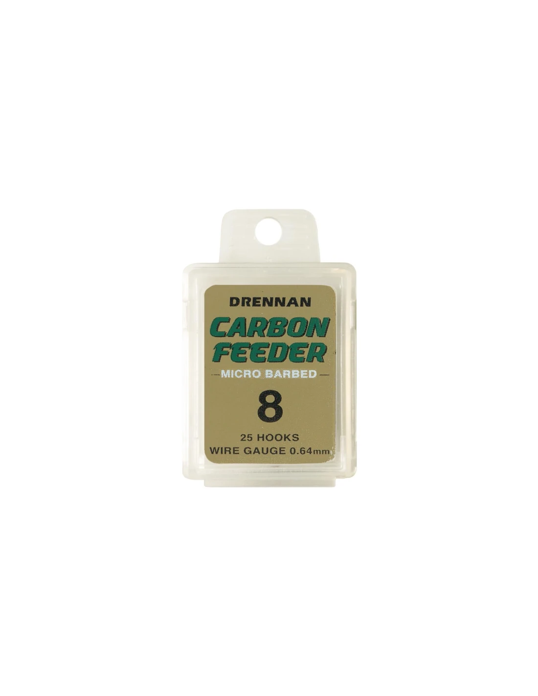 DRENNAN HAKEN CARBON FEEDER HOOKS BARBED BOX 25ST 3 DRENNAN HAKEN CARBON FEEDER HOOKS BARBED BOX 25ST