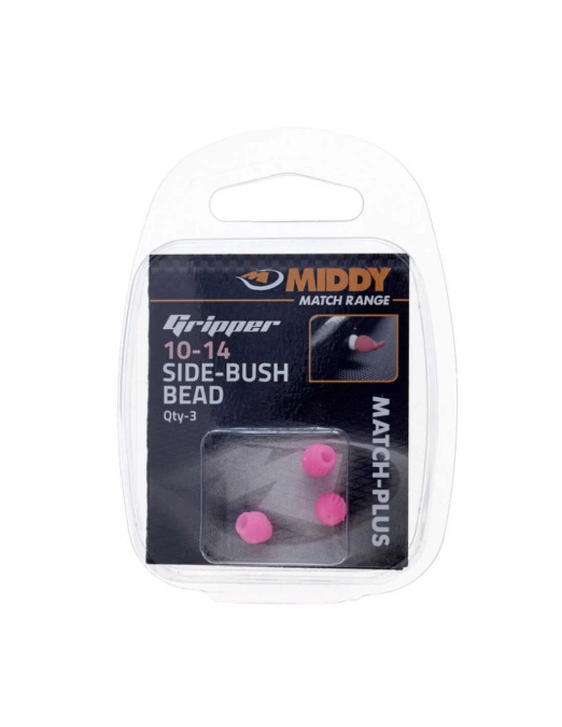 MIDDY ELASTIEK SIDE BUSH GRIPPER BEAD PINK 10-14 MIDDY 3 MIDDY ELASTIEK SIDE BUSH GRIPPER BEAD PINK 10-14 MIDDY