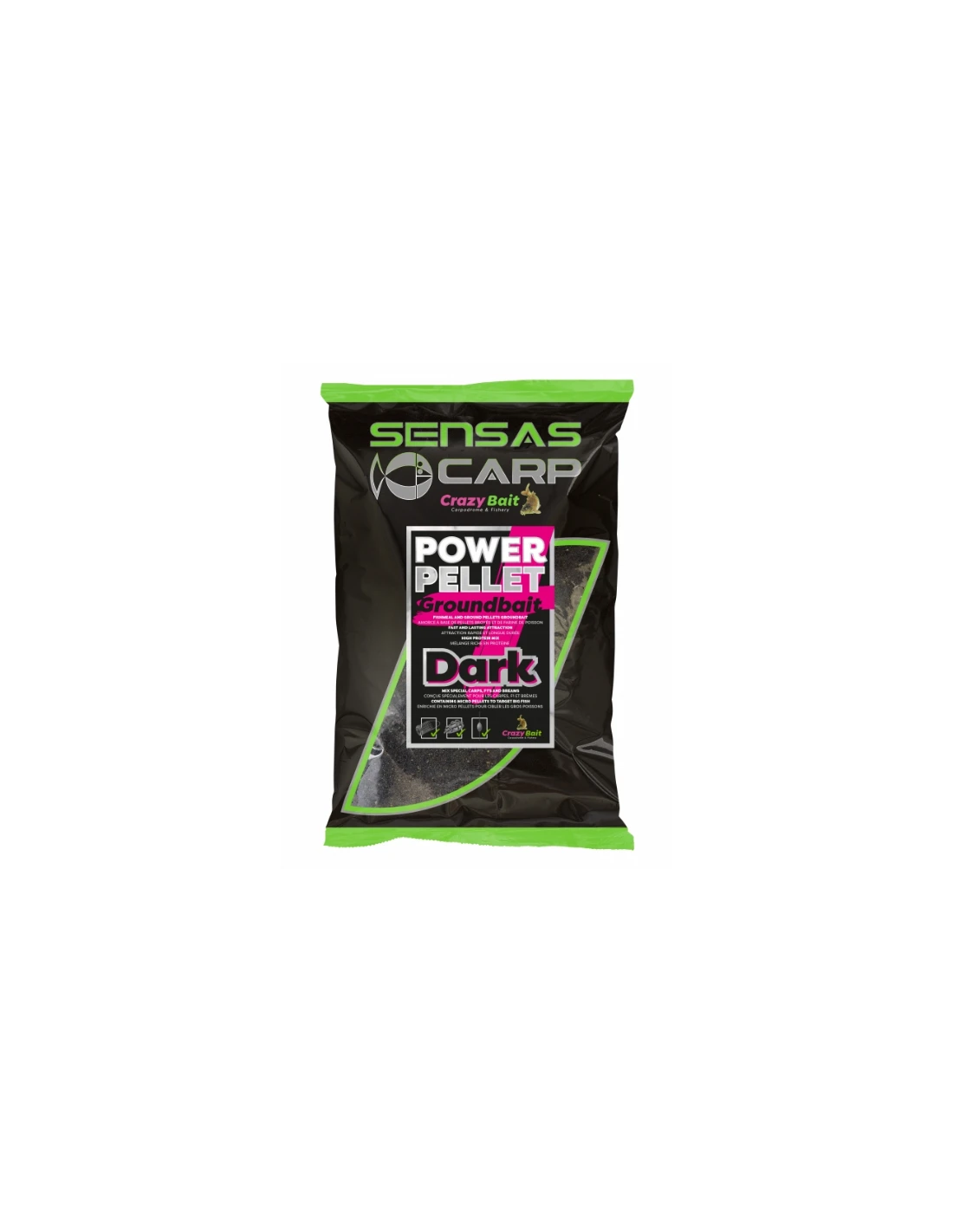 SENSAS LOKAAS UK POWER PELLET PLUS DARK 2KG SENSAS 3 SENSAS LOKAAS UK POWER PELLET PLUS DARK 2KG SENSAS