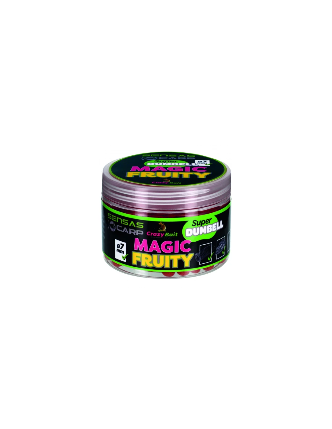 SENSAS SUPER DUMBELL 7MM MAGIC FRUITY 80G 3 SENSAS SUPER DUMBELL 7MM MAGIC FRUITY 80G