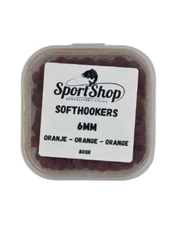 SPORTSHOP HOOKBAITS SOFTHOOKERS ORANJE 6MM 80GR SPORTSHOP