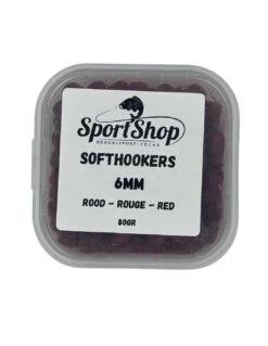 SPORTSHOP HOOKBAITS SOFTHOOKERS ROOD 6MM 80GR SPORTSHOP